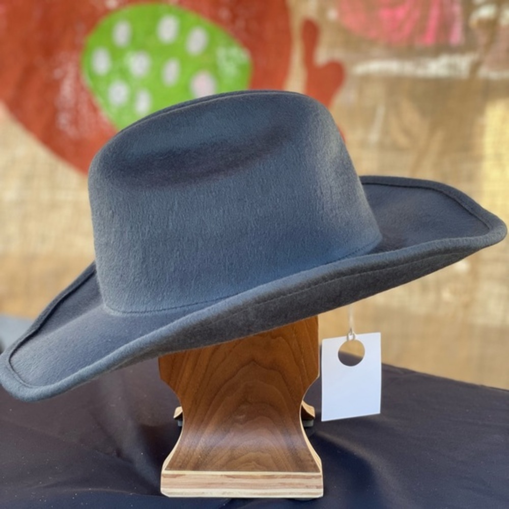Wyeth Carter Australian Wool Wide Brim Hat Grey NWT